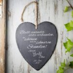 Bild von schieferherz zur hochzeitjpg | Individuelle 🎁 persönliche 🎁 personalisierte Geschenke bedruckt ▪ bestickt ▪ graviert