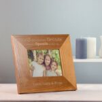 Bild von bilderrahmen aus holz mit gravjpg | Individuelle 🎁 persönliche 🎁 personalisierte Geschenke bedruckt ▪ bestickt ▪ graviert