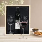 Bild von geschenkset wein mit glaesernjpg | Individuelle 🎁 persönliche 🎁 personalisierte Geschenke bedruckt ▪ bestickt ▪ graviert