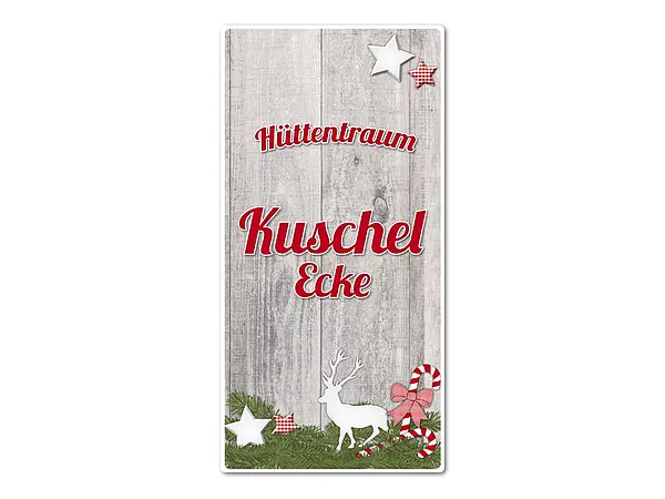 Bild von   huettendeko aluminiumschild mijpg | Individuelle 🎁 persönliche 🎁 personalisierte Geschenke bedruckt ▪ bestickt ▪ graviert