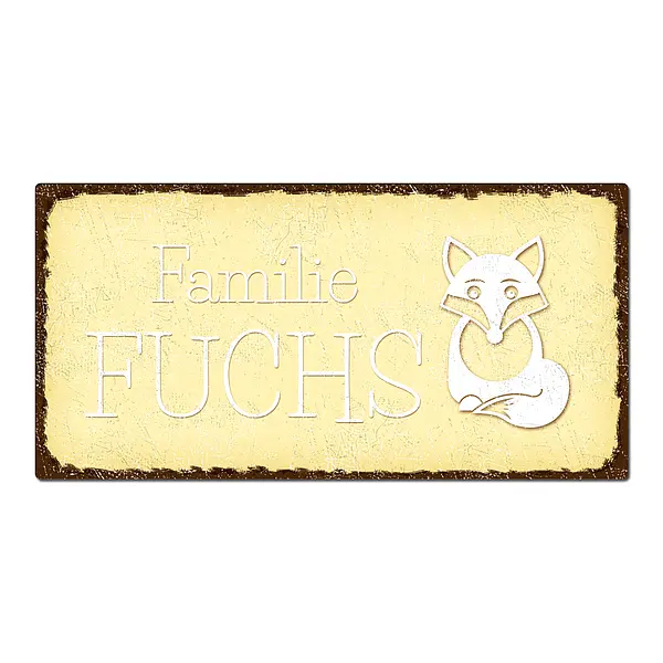 Bild von blechschild im vintage look mijpg | Individuelle 🎁 persönliche 🎁 personalisierte Geschenke bedruckt ▪ bestickt ▪ graviert