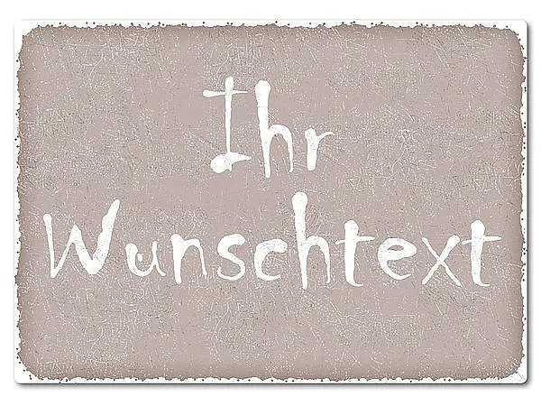 Bild von bedrucktes retroschild mit wunjpg | Individuelle 🎁 persönliche 🎁 personalisierte Geschenke bedruckt ▪ bestickt ▪ graviert