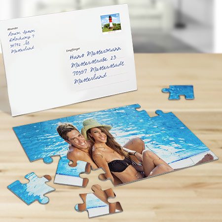 Bild von puzzle mit foto teilejpg | Individuelle 🎁 persönliche 🎁 personalisierte Geschenke bedruckt ▪ bestickt ▪ graviert