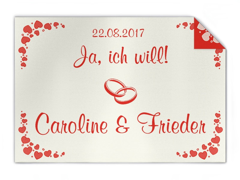 Bild von strickdecke hochzeitjpg | Individuelle 🎁 persönliche 🎁 personalisierte Geschenke bedruckt ▪ bestickt ▪ graviert