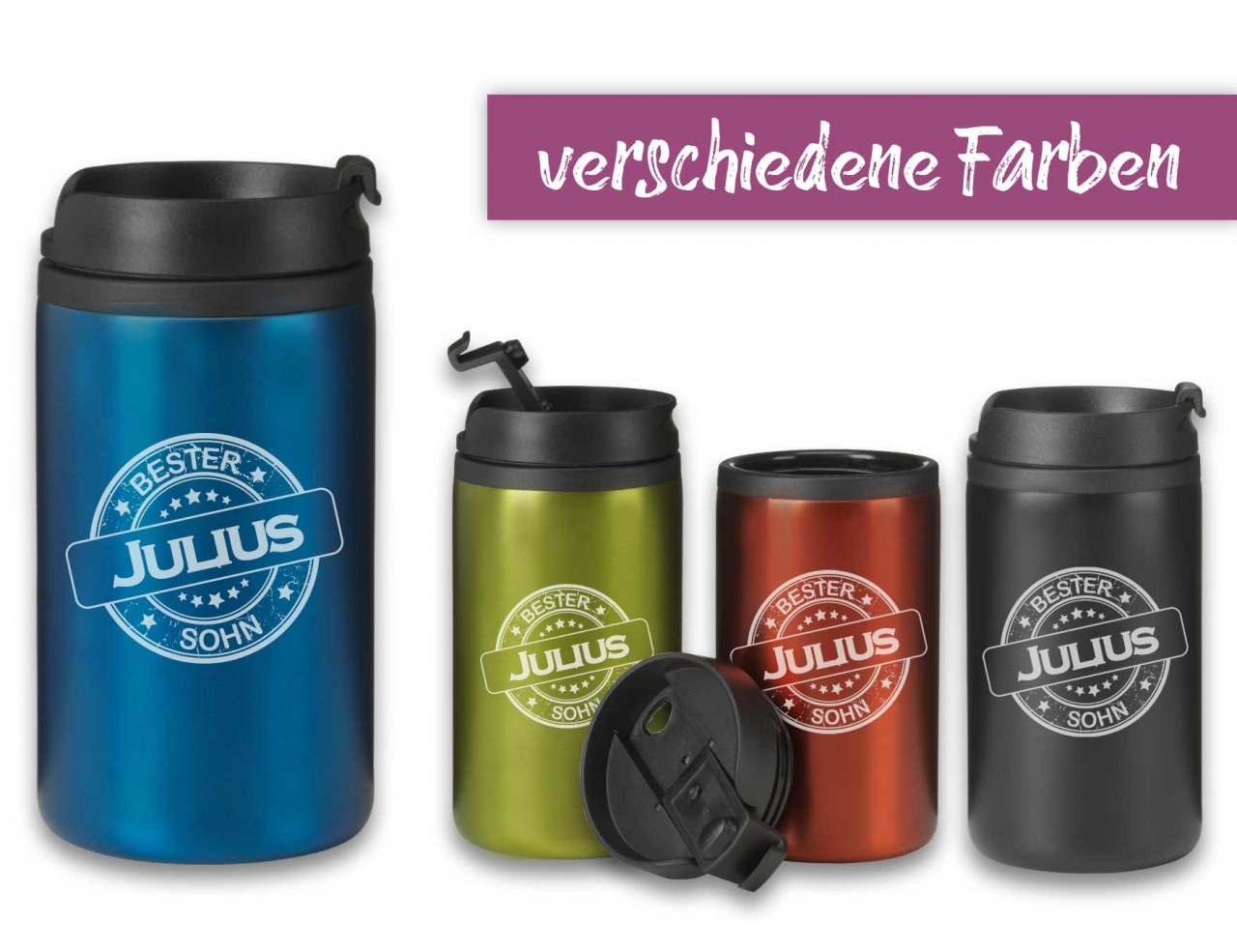 Bild von thermobecher button bester sjpg | Individuelle 🎁 persönliche 🎁 personalisierte Geschenke bedruckt ▪ bestickt ▪ graviert