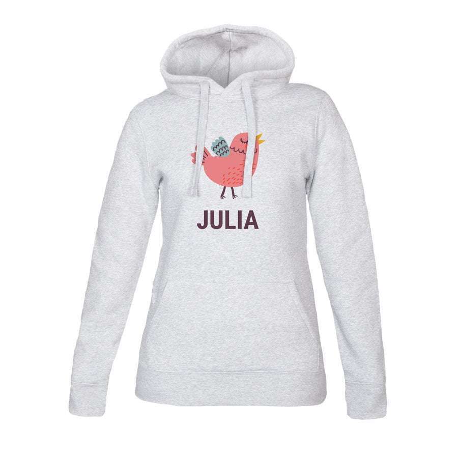 Bild von hoodie damen grau sjpg | Individuelle 🎁 persönliche 🎁 personalisierte Geschenke bedruckt ▪ bestickt ▪ graviert