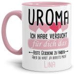 Bild von tasse von wunschname fr uromjpg | Individuelle 🎁 persönliche 🎁 personalisierte Geschenke bedruckt ▪ bestickt ▪ graviert