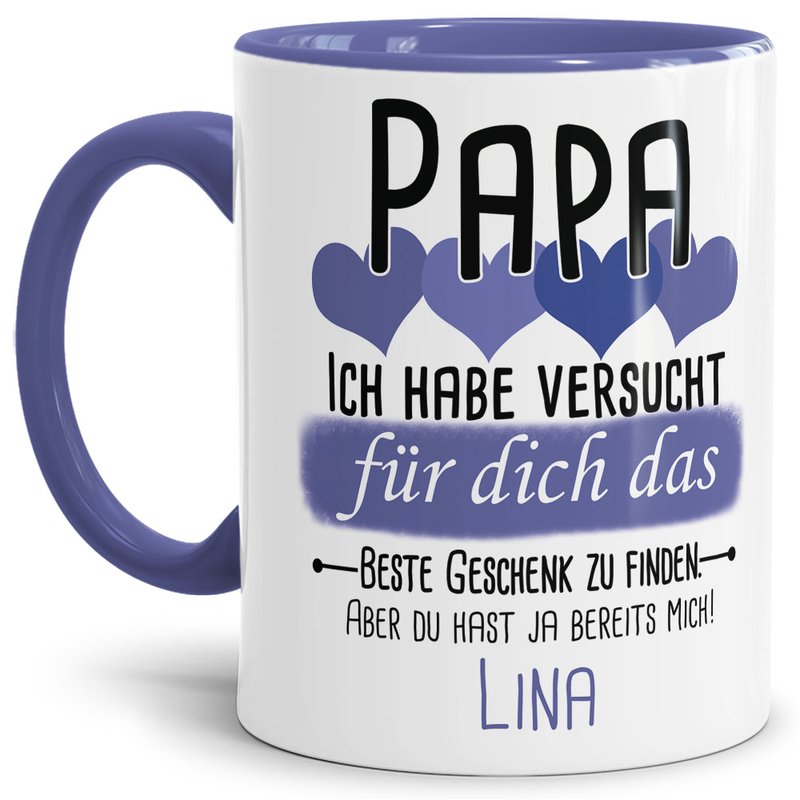 Bild von tasse von wunschname fr papajpg | Individuelle 🎁 persönliche 🎁 personalisierte Geschenke bedruckt ▪ bestickt ▪ graviert