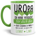 Bild von tasse von wunschnamen fr urojpg | Individuelle 🎁 persönliche 🎁 personalisierte Geschenke bedruckt ▪ bestickt ▪ graviert