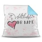 Bild von kissen mit wunschname weiblichjpg | Individuelle 🎁 persönliche 🎁 personalisierte Geschenke bedruckt ▪ bestickt ▪ graviert