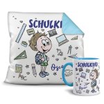 Bild von geschenk set zur einschulungjpg | Individuelle 🎁 persönliche 🎁 personalisierte Geschenke bedruckt ▪ bestickt ▪ graviert