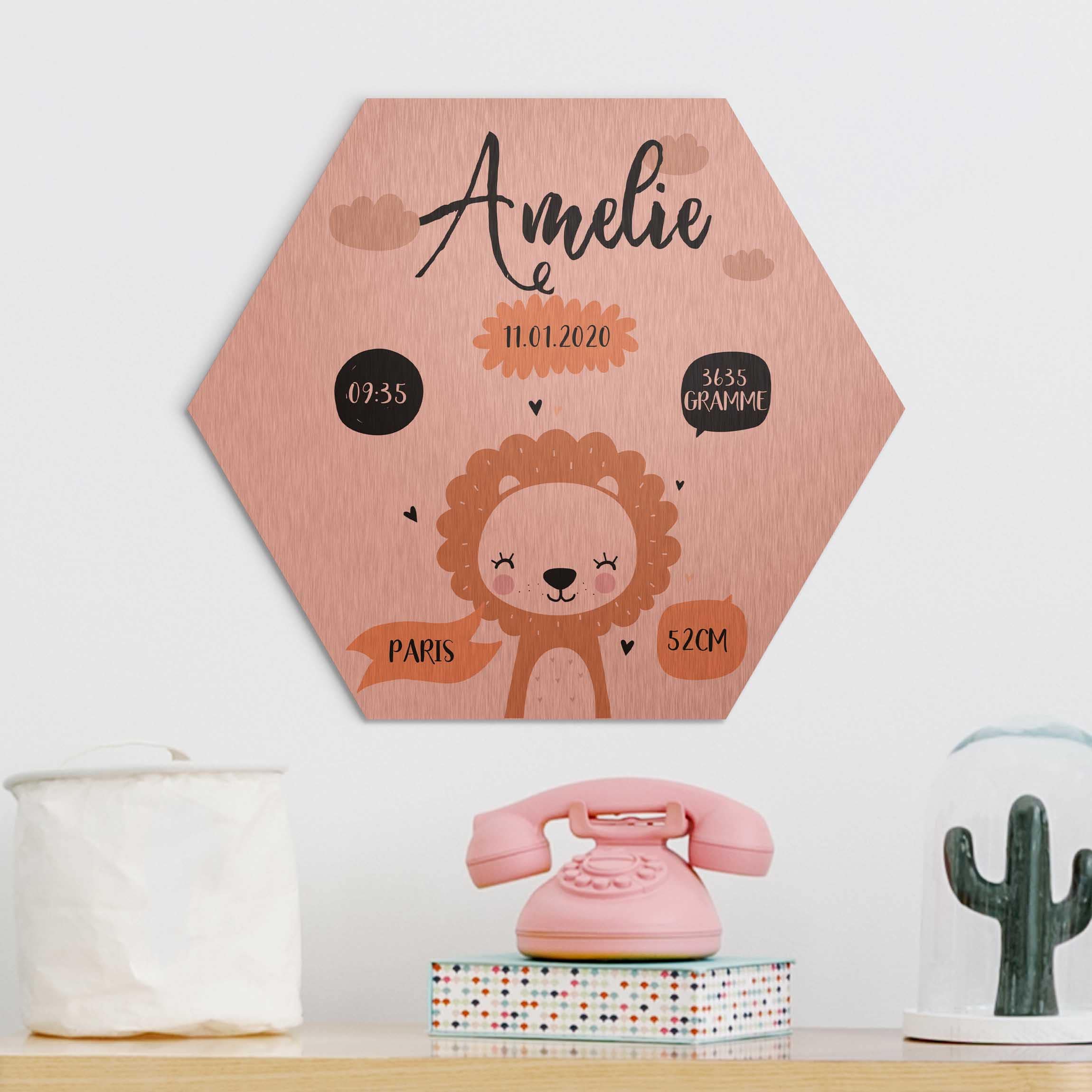 Bild von hexagon alu dibond bild spruchjpg | Individuelle 🎁 persönliche 🎁 personalisierte Geschenke bedruckt ▪ bestickt ▪ graviert