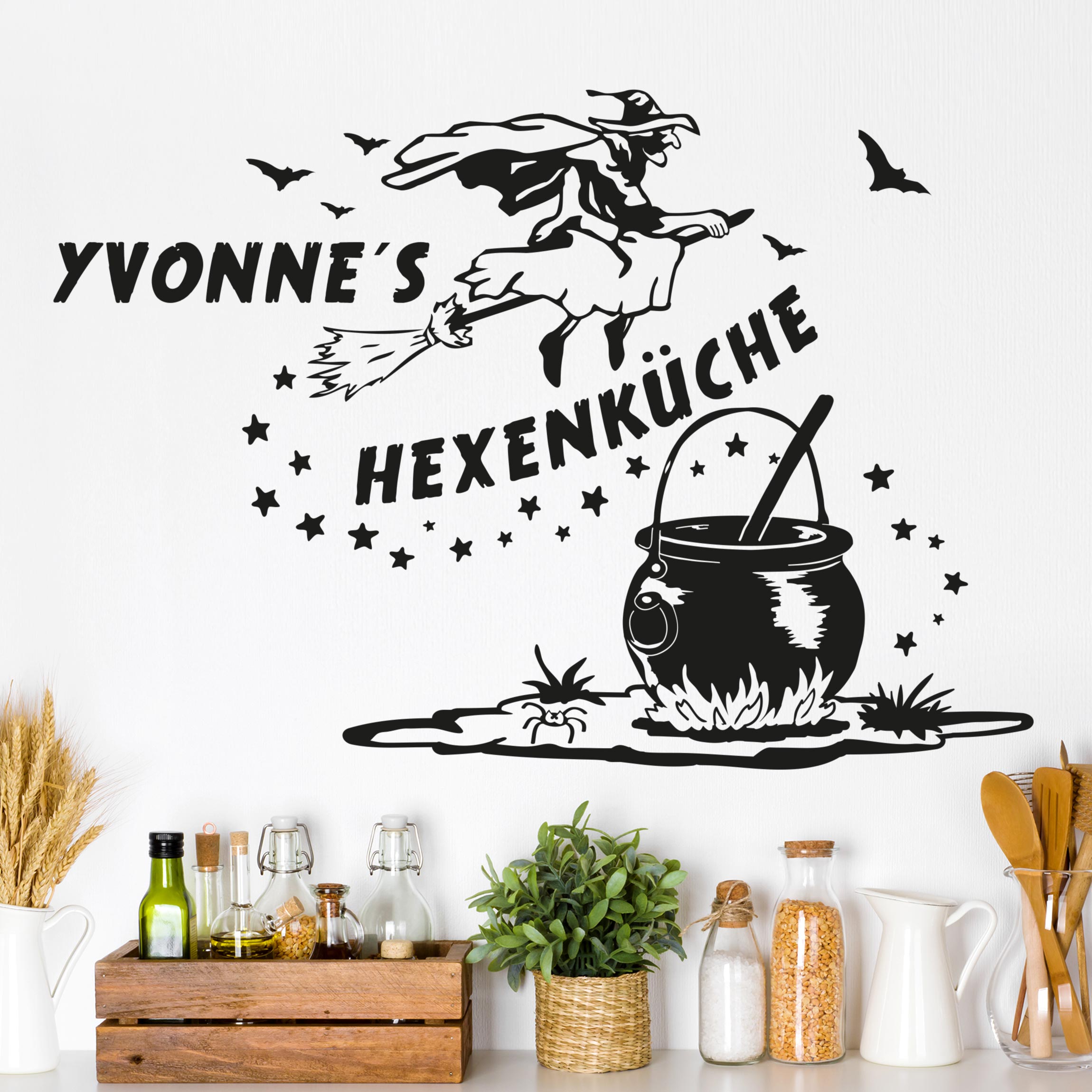 Bild von wandtattoo kuechenspruch wunscjpg | Individuelle 🎁 persönliche 🎁 personalisierte Geschenke bedruckt ▪ bestickt ▪ graviert