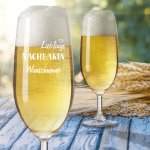 Bild von bierglas mit gravur von leonarpng | Individuelle 🎁 persönliche 🎁 personalisierte Geschenke bedruckt ▪ bestickt ▪ graviert