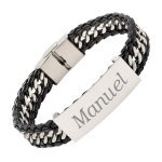 Bild von lederarmband mit edelstahl undjpg | Individuelle 🎁 persönliche 🎁 personalisierte Geschenke bedruckt ▪ bestickt ▪ graviert