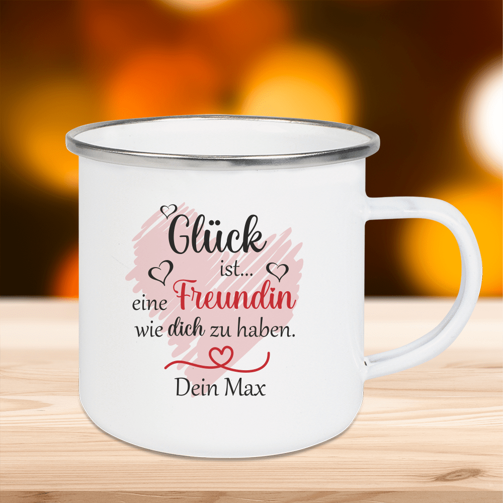 Bild von personalisierte tasse emaillepng | Individuelle 🎁 persönliche 🎁 personalisierte Geschenke bedruckt ▪ bestickt ▪ graviert