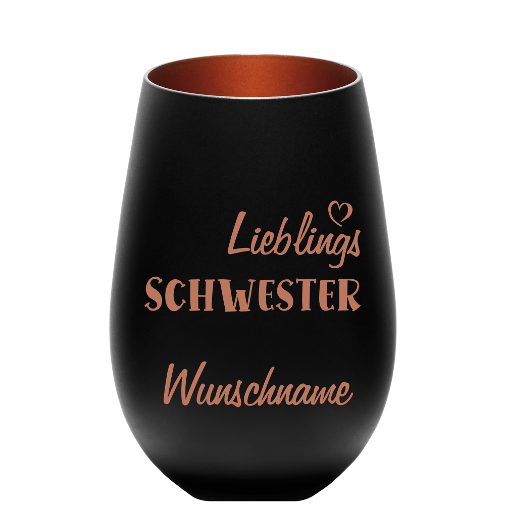 Bild von deko windlicht lieblings schwepng | Individuelle 🎁 persönliche 🎁 personalisierte Geschenke bedruckt ▪ bestickt ▪ graviert