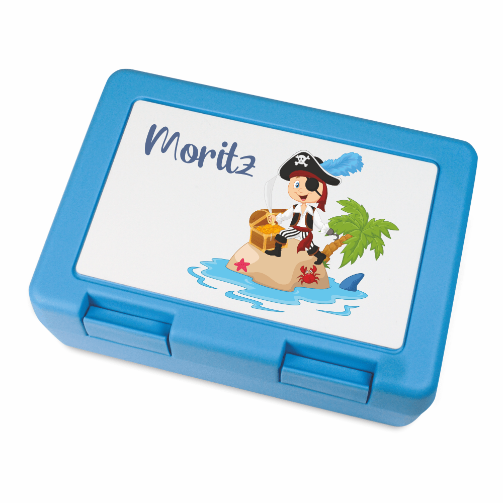 Bild von brotdose mit namen piratpng | Individuelle 🎁 persönliche 🎁 personalisierte Geschenke bedruckt ▪ bestickt ▪ graviert