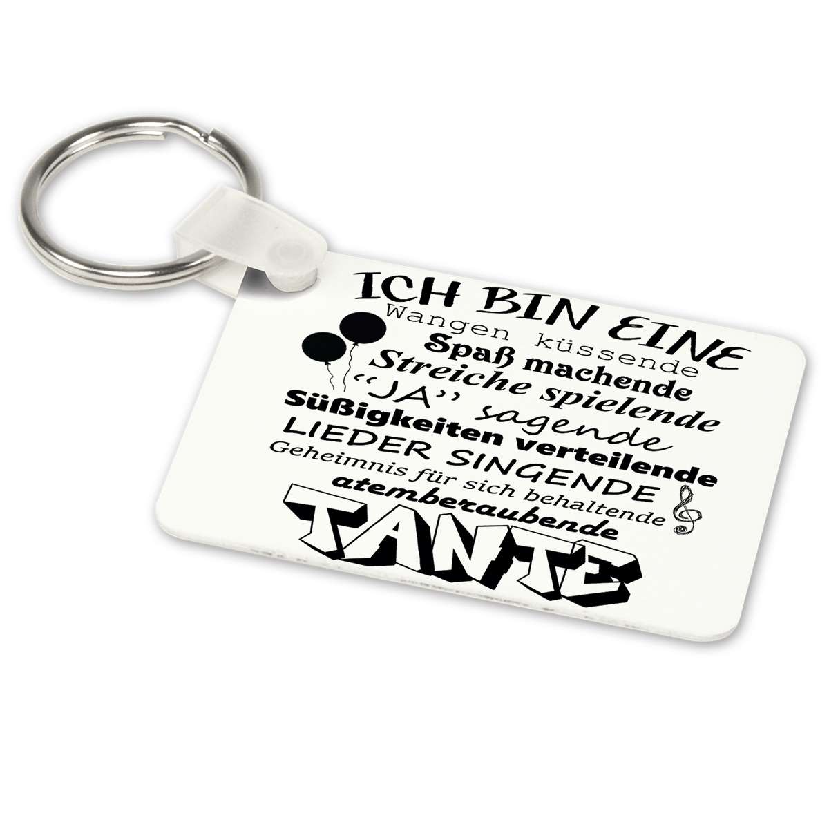 Bild von alu schluesselanhaenger weissjpg | Individuelle 🎁 persönliche 🎁 personalisierte Geschenke bedruckt ▪ bestickt ▪ graviert