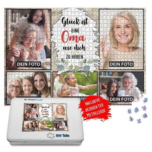 Bild von   foto puzzle far die oma glajpg | Individuelle 🎁 persönliche 🎁 personalisierte Geschenke bedruckt ▪ bestickt ▪ graviert