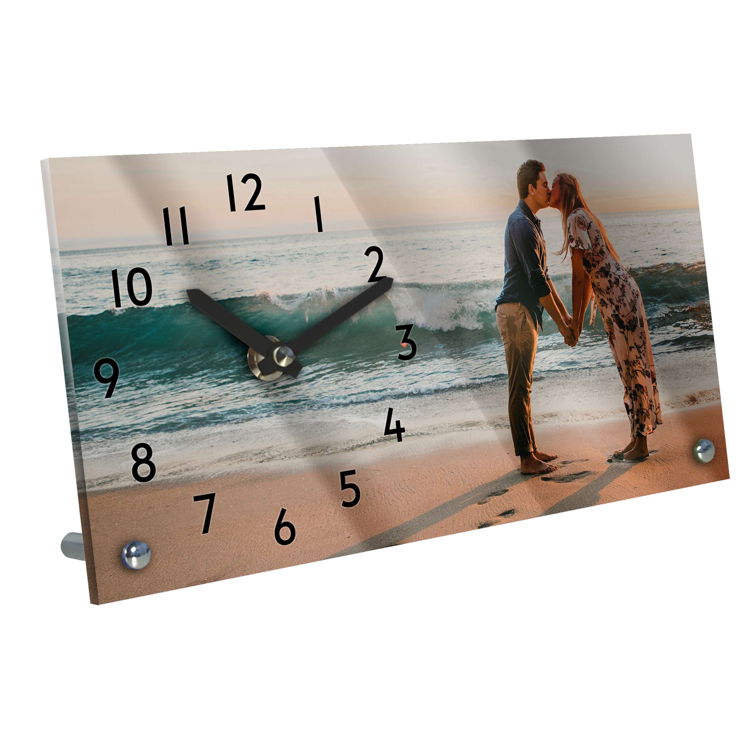 Bild von tischuhr mit foto acrylglasjpg | Individuelle 🎁 persönliche 🎁 personalisierte Geschenke bedruckt ▪ bestickt ▪ graviert