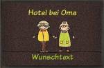 Bild von fussmatte hotel bei oma zum pejpg | Individuelle 🎁 persönliche 🎁 personalisierte Geschenke bedruckt ▪ bestickt ▪ graviert