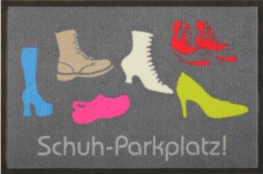 Bild von lustige fussmatte schuhparkplajpg | Individuelle 🎁 persönliche 🎁 personalisierte Geschenke bedruckt ▪ bestickt ▪ graviert