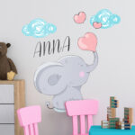 Bild von personalisierter elefant mit hjpg | Individuelle 🎁 persönliche 🎁 personalisierte Geschenke bedruckt ▪ bestickt ▪ graviert