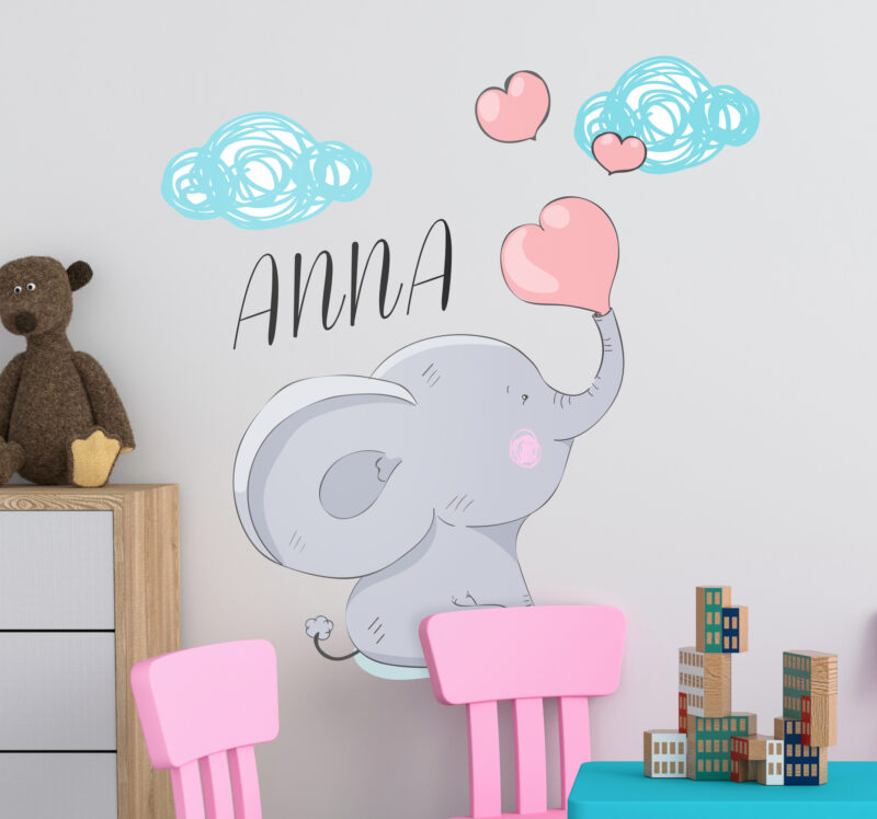 Bild von personalisierter elefant mit hjpg | Individuelle 🎁 persönliche 🎁 personalisierte Geschenke bedruckt ▪ bestickt ▪ graviert