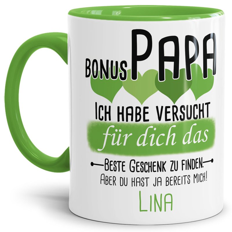 Bild von tasse von wunschname fr bonujpg | Individuelle 🎁 persönliche 🎁 personalisierte Geschenke bedruckt ▪ bestickt ▪ graviert