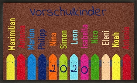 Bild von fussmatte kindergarten geschenjpg | Individuelle 🎁 persönliche 🎁 personalisierte Geschenke bedruckt ▪ bestickt ▪ graviert