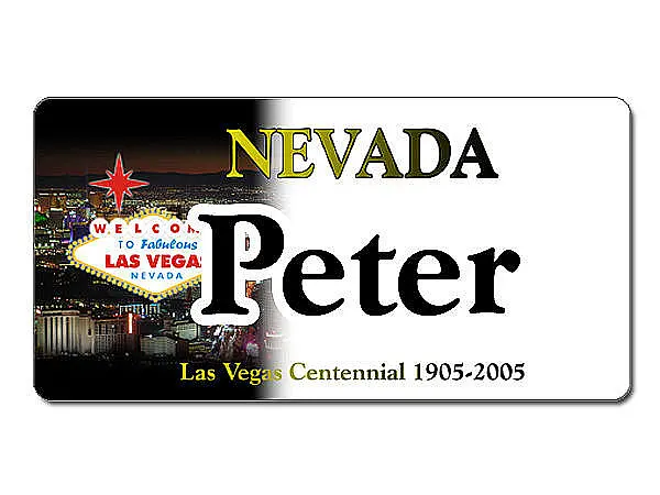 Bild von nevada usa kennzeichen mit indjpg | Individuelle 🎁 persönliche 🎁 personalisierte Geschenke bedruckt ▪ bestickt ▪ graviert