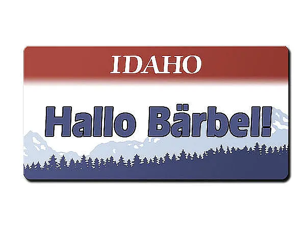 Bild von idaho usa nummernschild mit wujpg | Individuelle 🎁 persönliche 🎁 personalisierte Geschenke bedruckt ▪ bestickt ▪ graviert