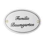 Bild von ovales emaille tuerschild mitjpg | Individuelle 🎁 persönliche 🎁 personalisierte Geschenke bedruckt ▪ bestickt ▪ graviert