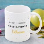 Bild von tasse gratulation mit namenjpg | Individuelle 🎁 persönliche 🎁 personalisierte Geschenke bedruckt ▪ bestickt ▪ graviert