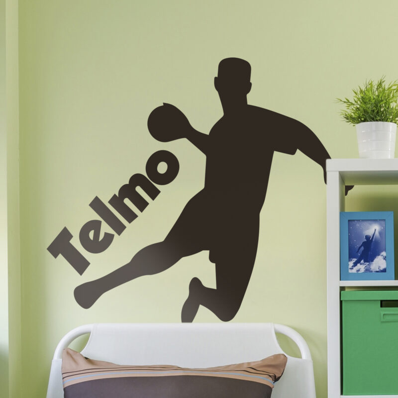 Bild von handball spieler silhouette wajpg | Individuelle 🎁 persönliche 🎁 personalisierte Geschenke bedruckt ▪ bestickt ▪ graviert