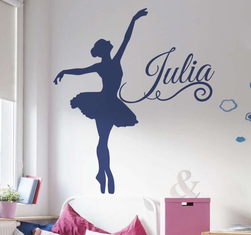 Bild von silhoutte balletttaenzerin mitjpg | Individuelle 🎁 persönliche 🎁 personalisierte Geschenke bedruckt ▪ bestickt ▪ graviert