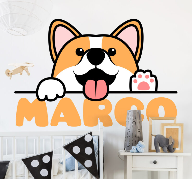 Bild von wandstickers kinderzimmer niedjpg | Individuelle 🎁 persönliche 🎁 personalisierte Geschenke bedruckt ▪ bestickt ▪ graviert