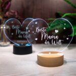 Bild von led leuchte beste mama mit pjpg | Individuelle 🎁 persönliche 🎁 personalisierte Geschenke bedruckt ▪ bestickt ▪ graviert