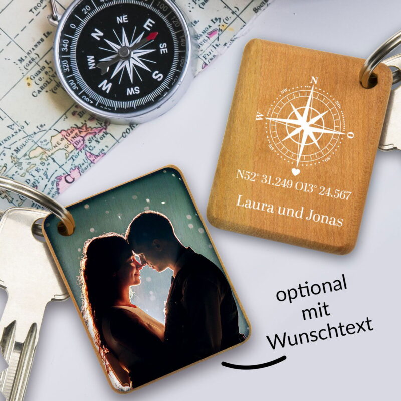 Bild von holz schluesselanhaenger koojpg | Individuelle 🎁 persönliche 🎁 personalisierte Geschenke bedruckt ▪ bestickt ▪ graviert