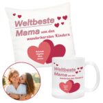 Bild von geschenkset weltbeste mama mjpg | Individuelle 🎁 persönliche 🎁 personalisierte Geschenke bedruckt ▪ bestickt ▪ graviert