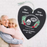 Bild von schieferherz oma und opa mit pjpg | Individuelle 🎁 persönliche 🎁 personalisierte Geschenke bedruckt ▪ bestickt ▪ graviert