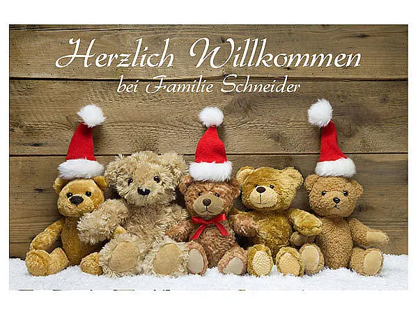 Bild von weihnachtsdeko fussmatte mitjpg | Individuelle 🎁 persönliche 🎁 personalisierte Geschenke bedruckt ▪ bestickt ▪ graviert