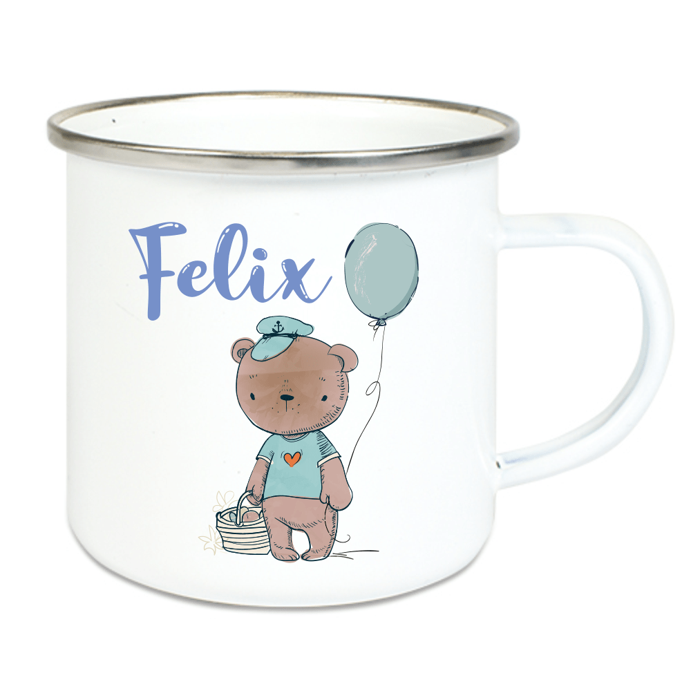 Bild von emaille tasse kinder mit deinepng | Individuelle 🎁 persönliche 🎁 personalisierte Geschenke bedruckt ▪ bestickt ▪ graviert