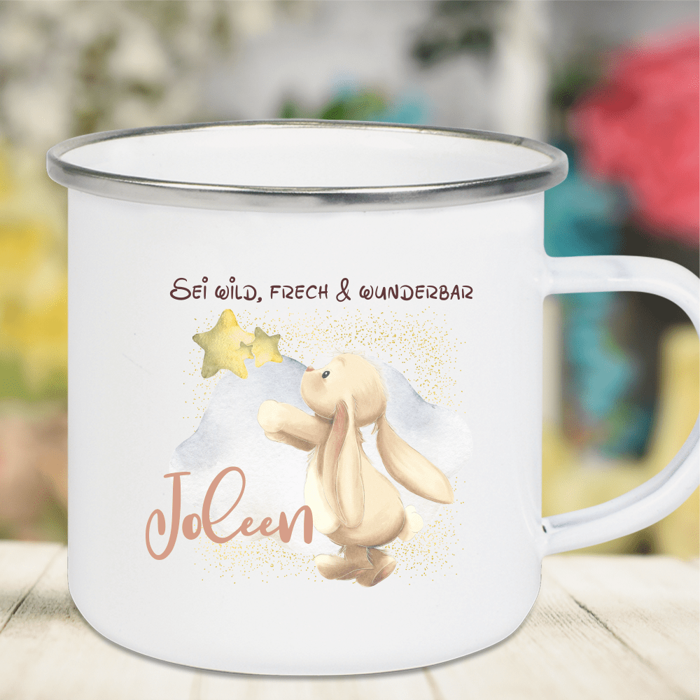 Bild von emaille tasse kinder mit deinepng | Individuelle 🎁 persönliche 🎁 personalisierte Geschenke bedruckt ▪ bestickt ▪ graviert