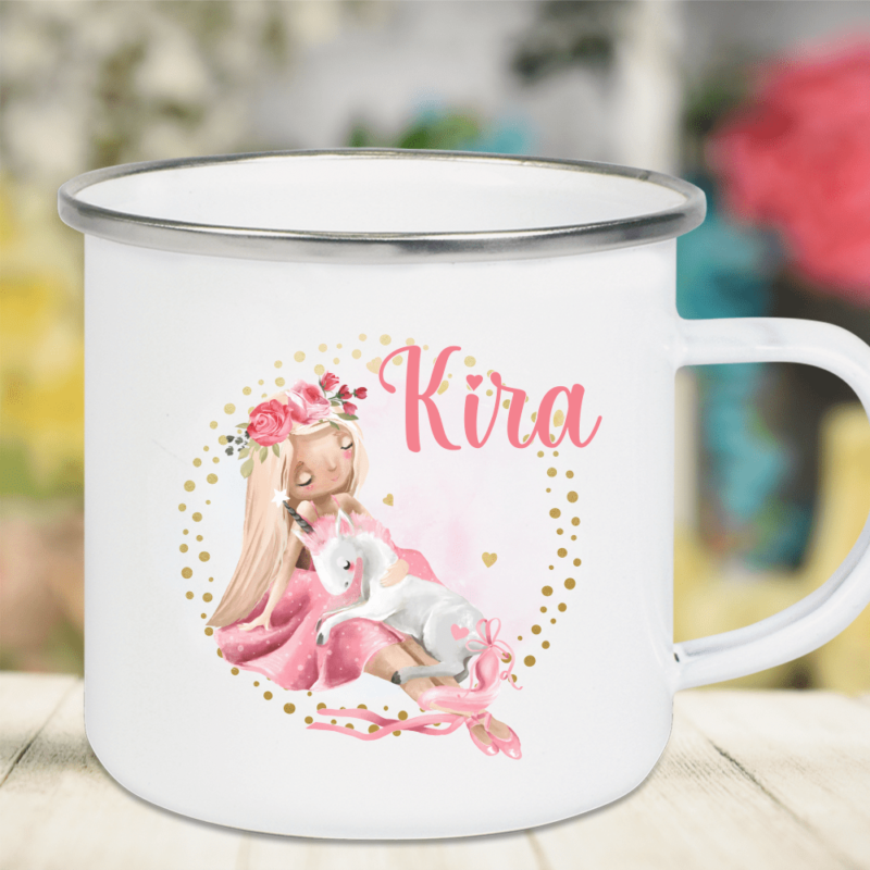 Bild von emaille tasse kinder mit deinepng | Individuelle 🎁 persönliche 🎁 personalisierte Geschenke bedruckt ▪ bestickt ▪ graviert