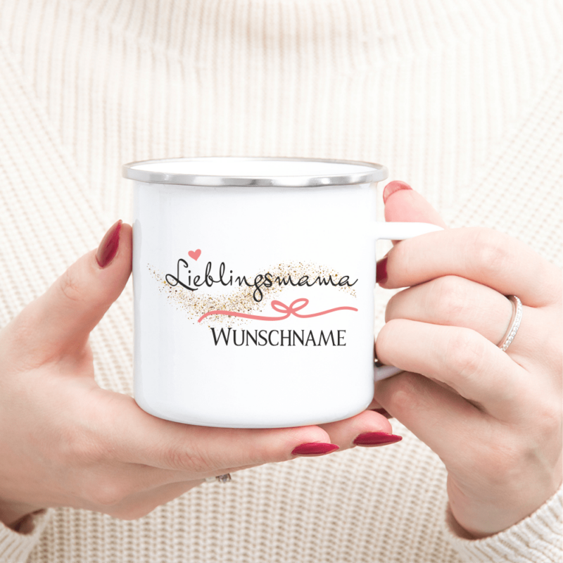 Bild von personalisierte tasse emaillepng | Individuelle 🎁 persönliche 🎁 personalisierte Geschenke bedruckt ▪ bestickt ▪ graviert