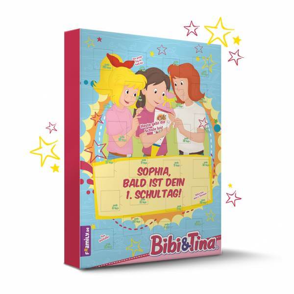 Bild von bibi tina countdown schulstajpg | Individuelle 🎁 persönliche 🎁 personalisierte Geschenke bedruckt ▪ bestickt ▪ graviert