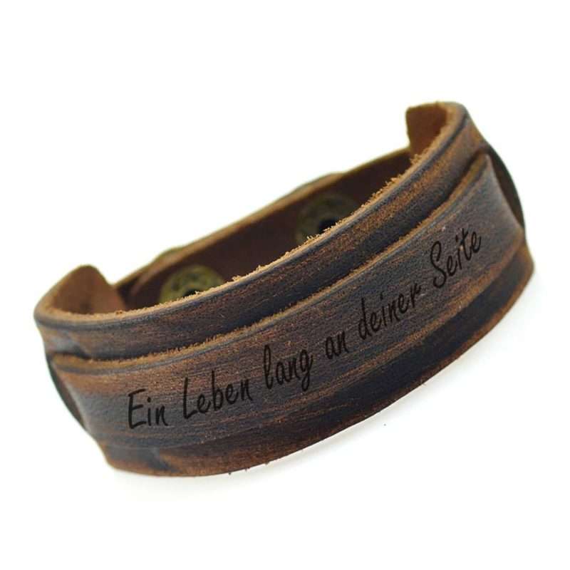 Bild von leder armband mit druckknopf jpg | Individuelle 🎁 persönliche 🎁 personalisierte Geschenke bedruckt ▪ bestickt ▪ graviert