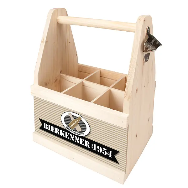 Bild von beer caddy fuer bierkennerjpg | Individuelle 🎁 persönliche 🎁 personalisierte Geschenke bedruckt ▪ bestickt ▪ graviert